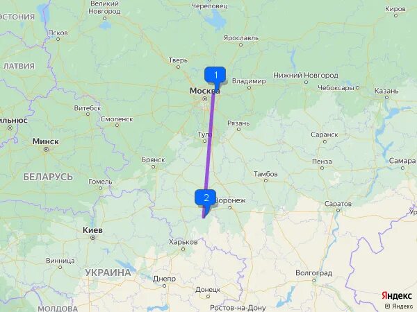Сколько километров до губкина