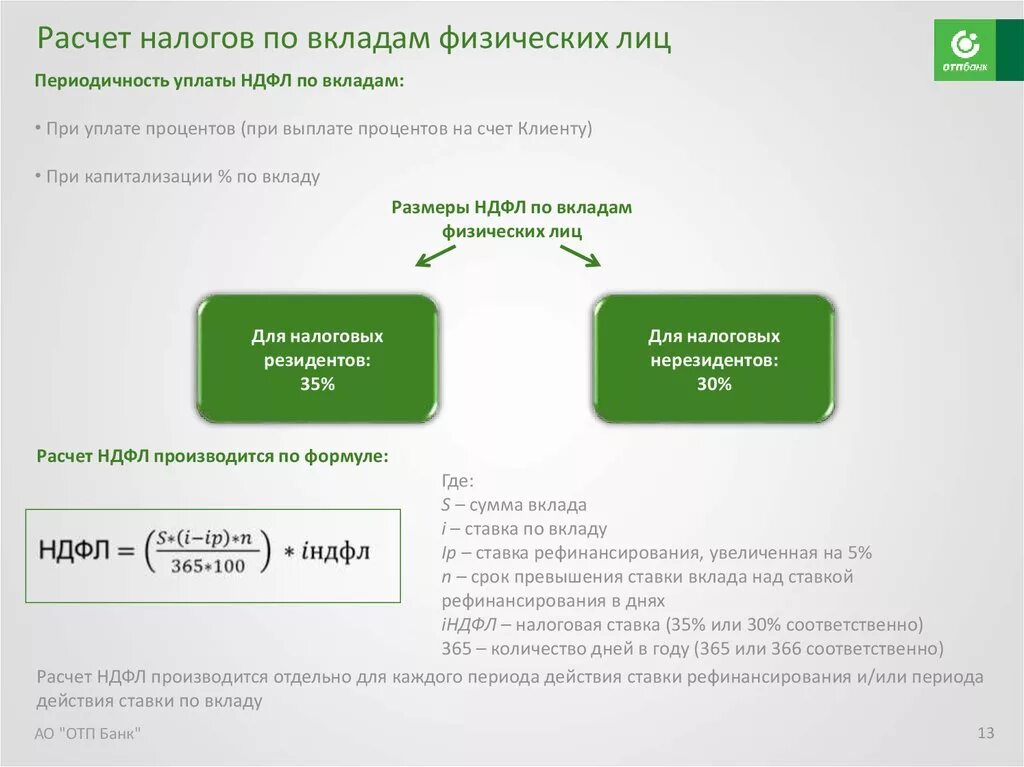 Налоги со счетов в банке