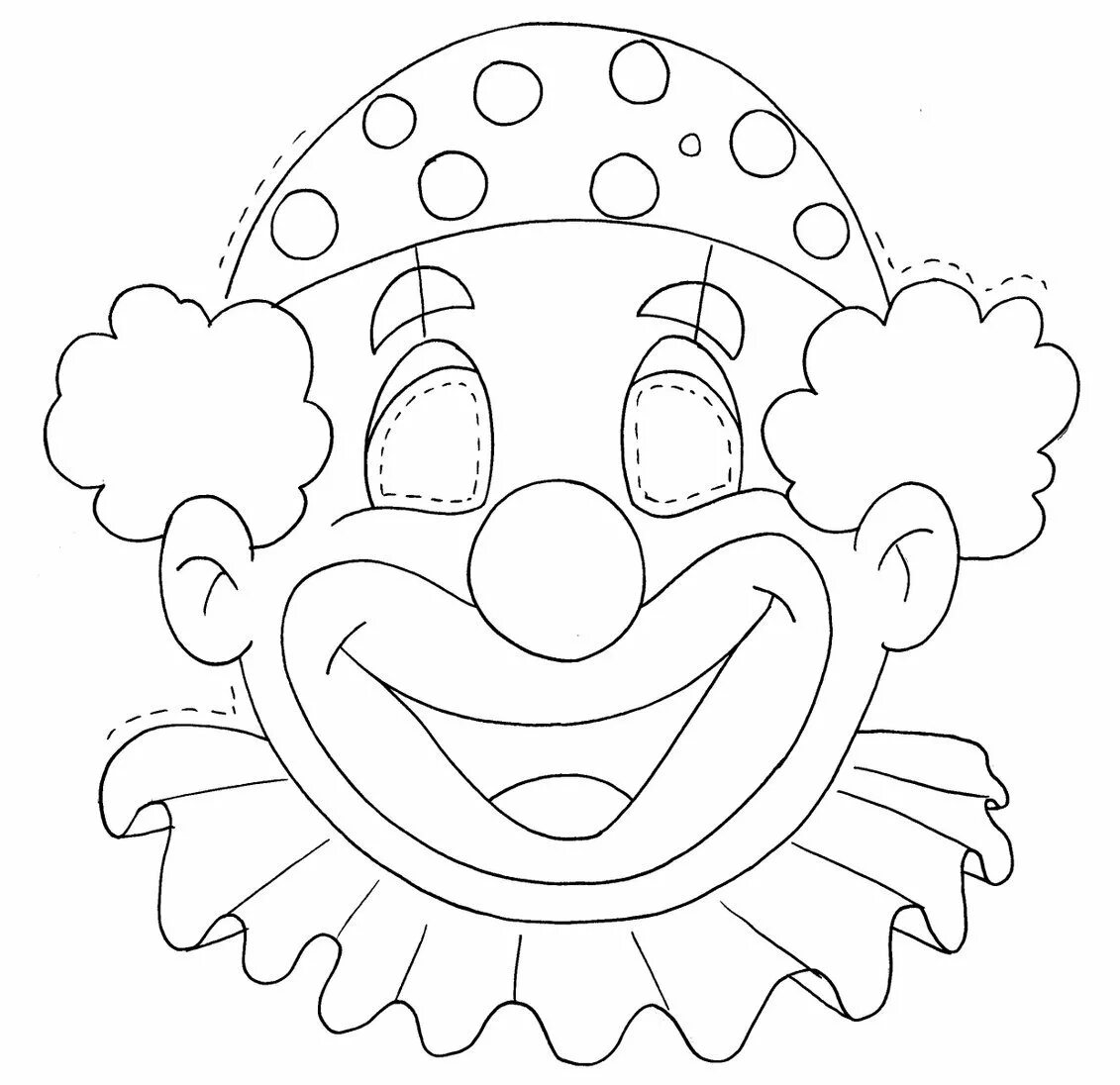 Лицо клоуна шаблон для детей. Клоун раскраска. Клоун шаблон. Лицо клоуна раскраска. Маски клоуна для детей.