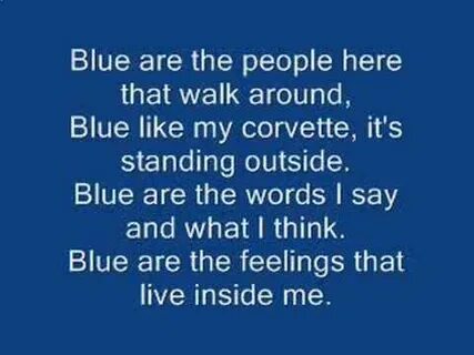 I am blue text