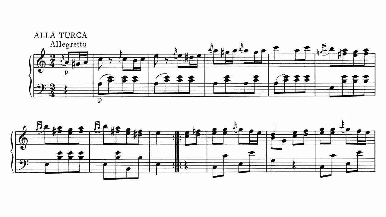 Mozart alla turca. Mozart Sonata #11 k331 Ноты для фортепиано. Rondo alla Turca рукопись. Alla Turca на мандоле.
