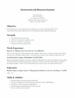 Job resume