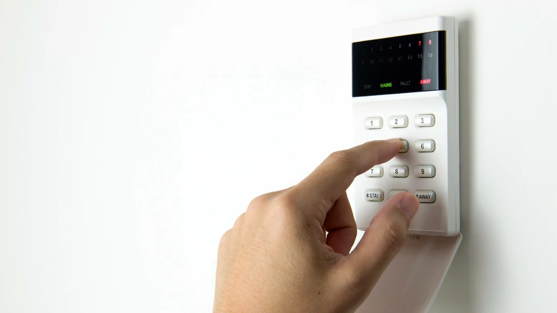 Warning security system. Security alarm system.