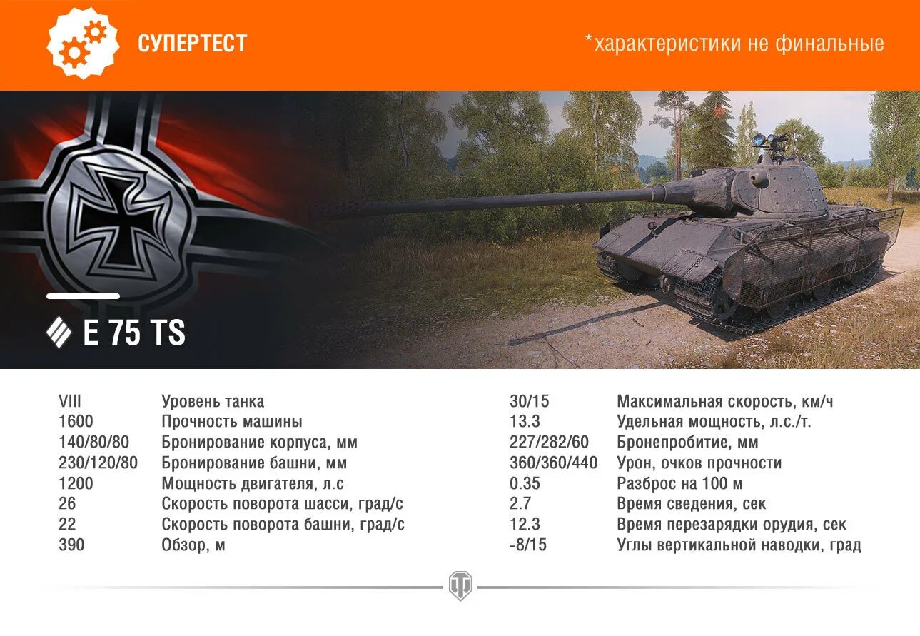 Супер тест танков. E 75 TS танк. Е75 TS. Танк е 75 TS В World of Tanks. Е75 танк характеристики броня.
