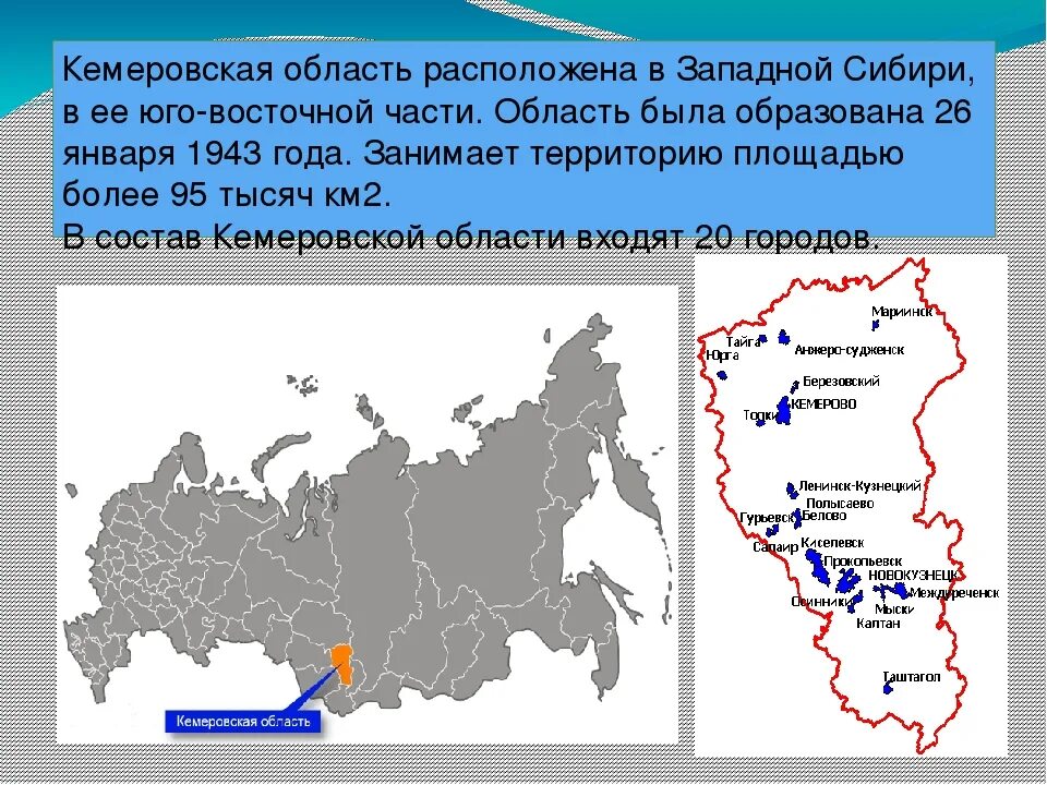 Город расположен в западной сибири