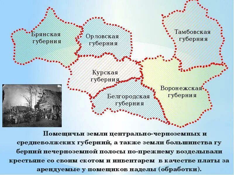 Орловская Губерния. Черноземные и нечерноземные губернии. Тамбовская и Воронежская Губерния. Сельское хозяйство Орловской губернии. Губернии при александре 2