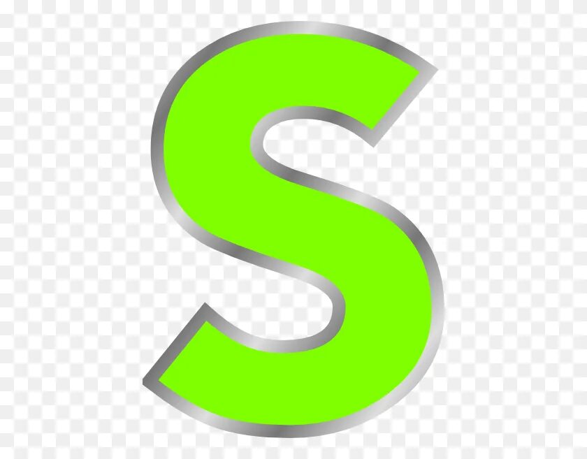 Картинка s. Картинки зеленой буквы s. 3 S клипарт. S Green Letter Clipart.