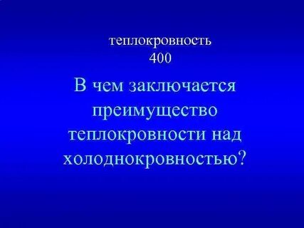 Теплокровность характерна для