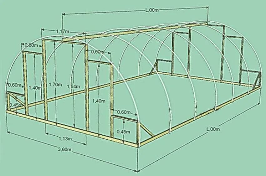 Теплицу своими руками каркас из труб. Теплица Митлайдера арочная чертежи. Теплица из полипропиленовых труб размер 4х12х2,2. Парник из пропиленовых трубок чертежи. Чертеж теплицы 3х5.