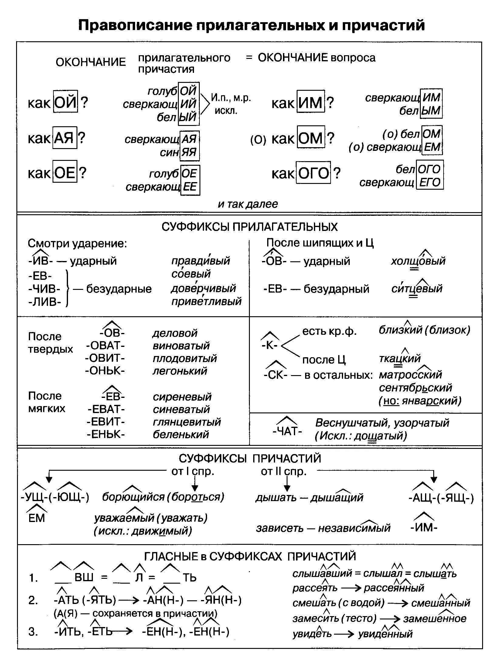 Таблицы по русскому языку. Картотека по русскому языку (5, 6, 7, 8, 9, 10, 11 кл