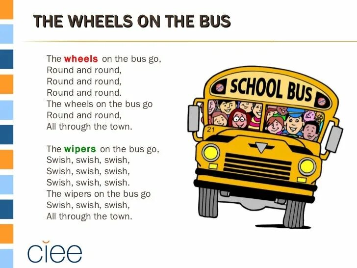 Песенки the Wheels on the Bus go Round and Round. Стишок про автобус для малышей. Wheels on Bus детская песенка. Автобус стишок на англ. Busing песни