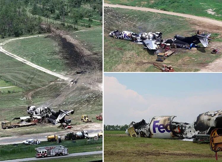727 Crash FEDEX. Крушение самолета компании Федекс.