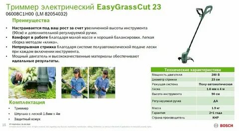 Триммер bosch easygrasscut 26 отзывы