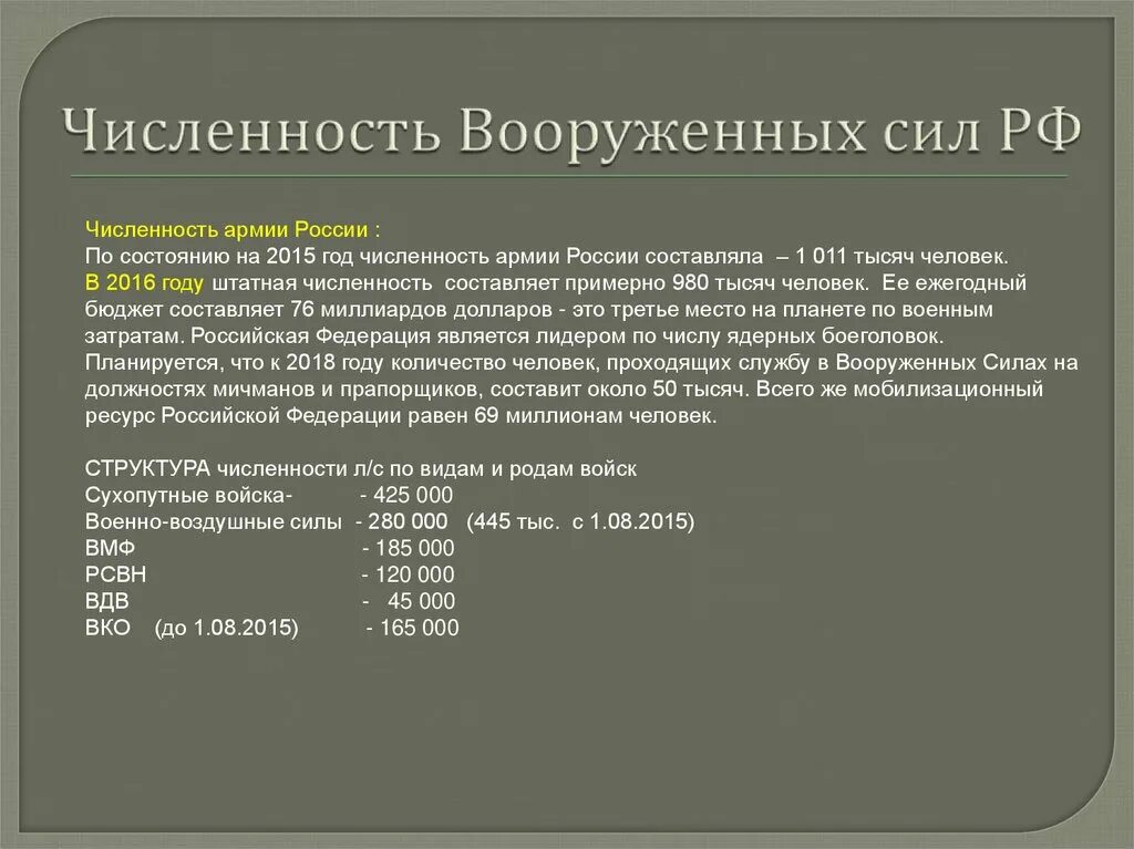 Общевойсковая армия численность в россии. Численность армии РФ 2020. Численность вс РФ. Численность Вооруженных сил России. Вооруженные силы РФ численность.