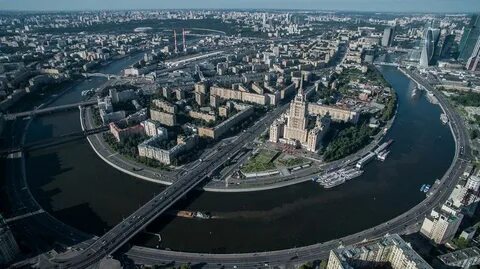 Москва река сверху