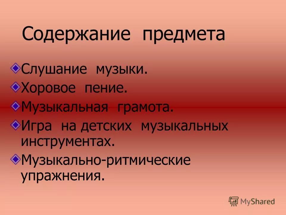 План слушания музыки