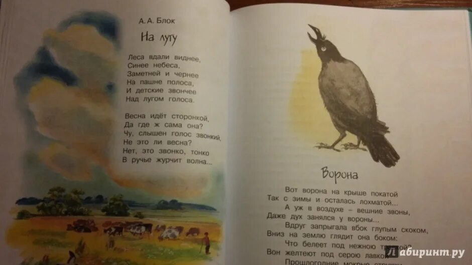 Нет это звонко тонко в ручье. Блок ворона стихотворение. Блок на лугу стихотворение. Рисунок к стихотворению блока на лугу. Блок ворона иллюстрация.