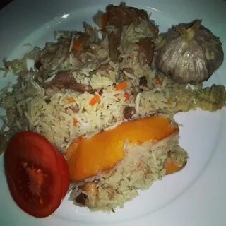 Плов с айвой и мясом