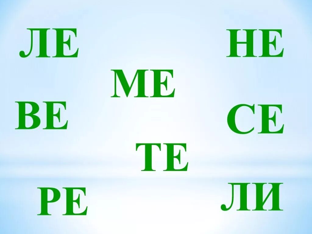 С е се б. Слоги с буквой е. Чтение слогов с буквой е. Чтение слогов с буквой ве. Слоги с буквой е и ё.