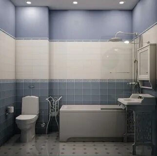 Плитка в ванной в серых тонах