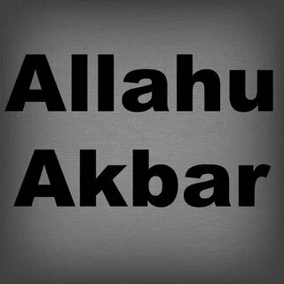 Allahu akbar