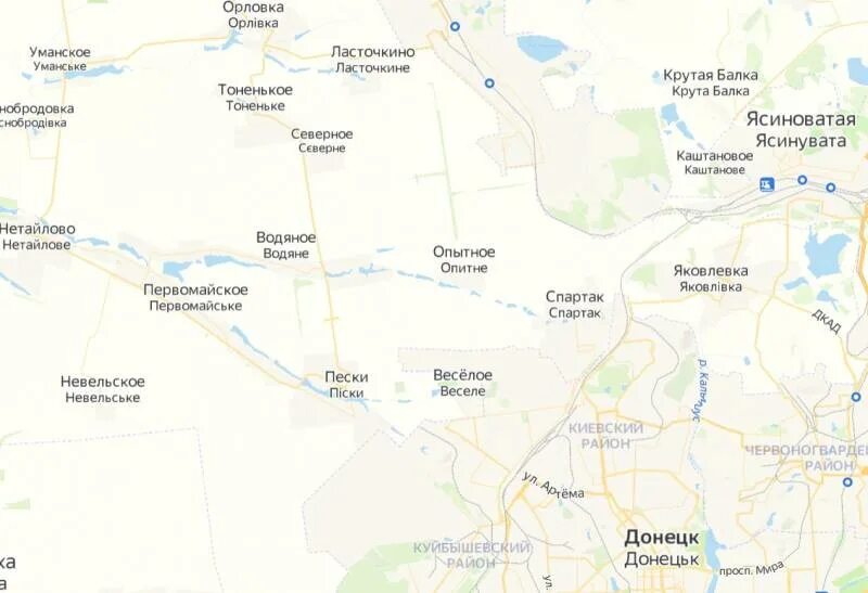 Водяное село под Донецком. Тоненькое Донецкая область на карте. Село водяное.