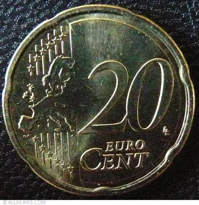 Монета 20 Euro Cent 2014. 20 Euro Cent 2011. 20 Центов евро 2011. 20 Центов Австрия 2010. 20 euro в рублях