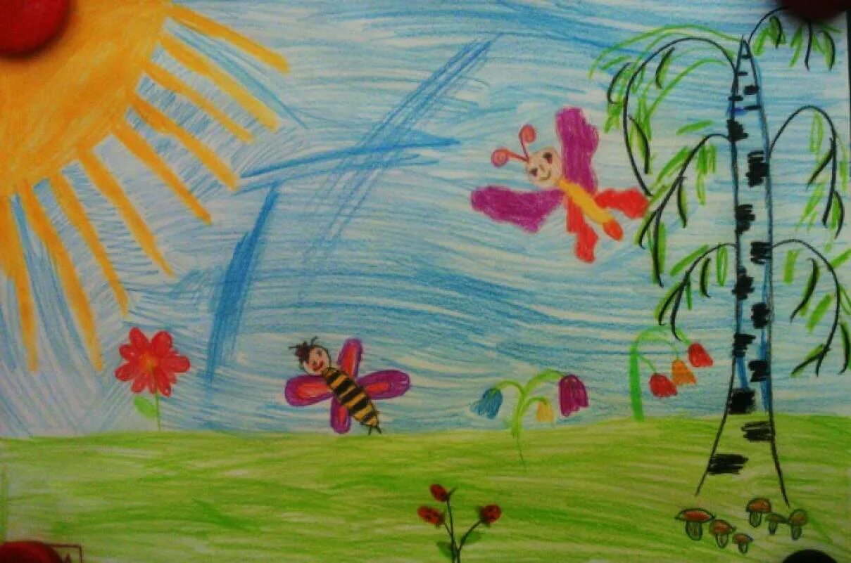 Темы в старшей группе летом. Рисование лето. Летние рисунки. Детские рисунки на тему лето. Рисунок на летнюю тему.