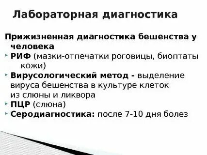 Постмортальная диагностика бешенства