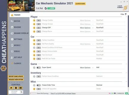 Коды car mechanic 2021