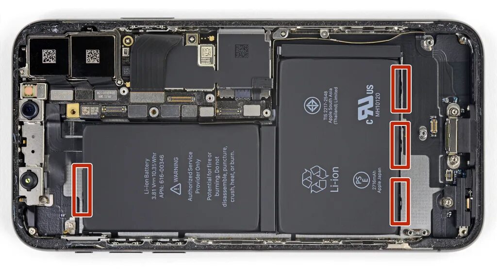 Как разобрать айфон 10. Аккумулятор iphone 10. iphone x battery. ifixit iphone. батарейка на айфон 10.