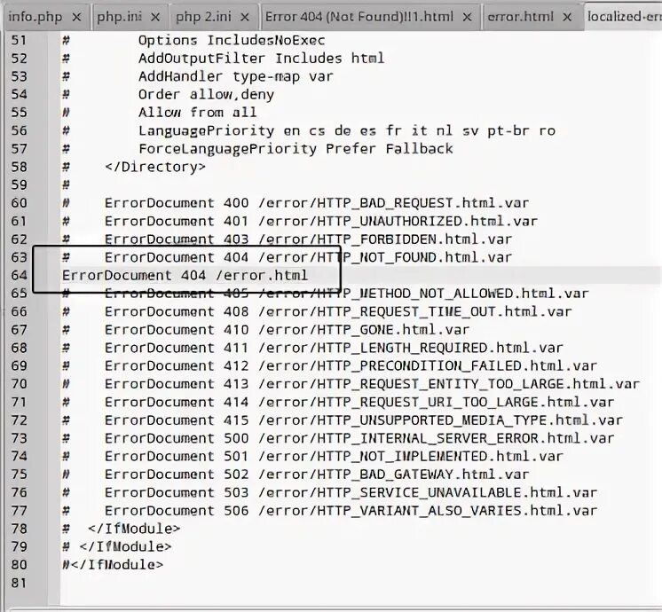 Apache 404. Apache 404