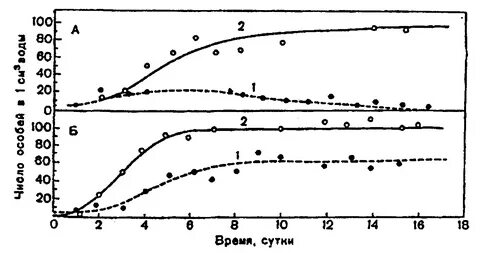 Эксперименты гаузе с инфузориями