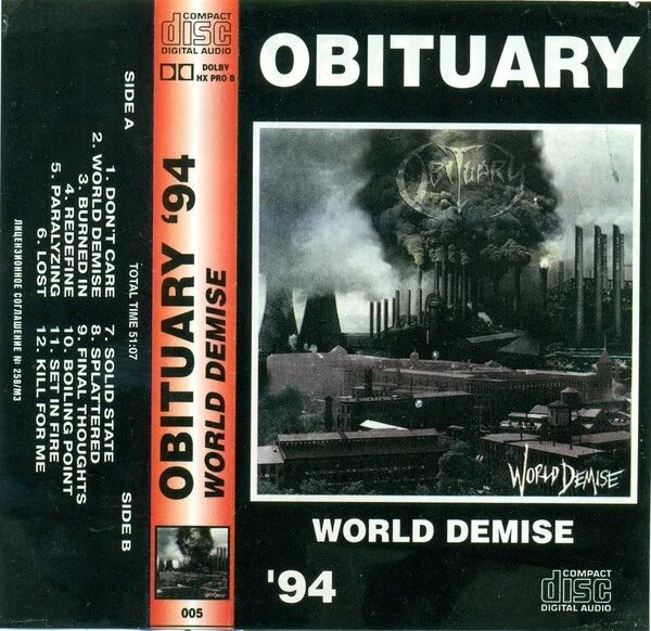 Obituary World Demise. Obituary обложки World Demise. Obituary 1994. Obituary World Demise 1994 обложка.