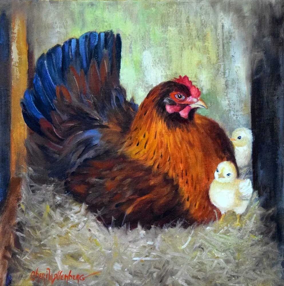 Картины с курами