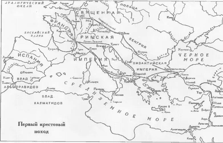 Контурные карты крестовых походов. Первый крестовый поход карта. Первый крестовый поход карта похода. Крестовые походы карта походов. 1 Крестовый поход черно белая карта.