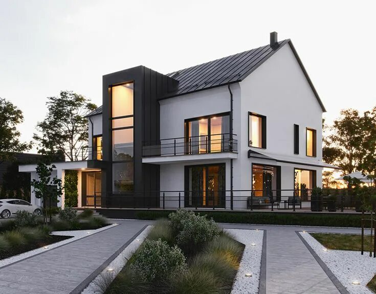 Modern White House in Aalen, Germany