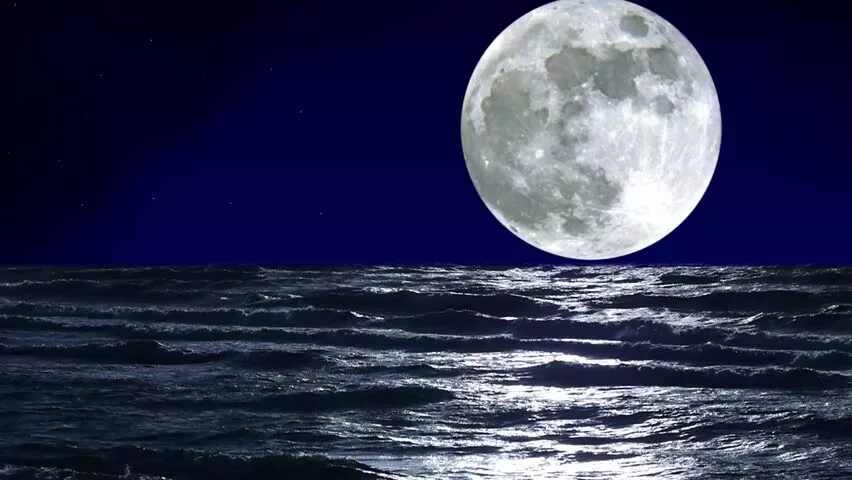 Почему приливы ночью. Луна и море. Море под луной. Лунное море. Лунный океан.