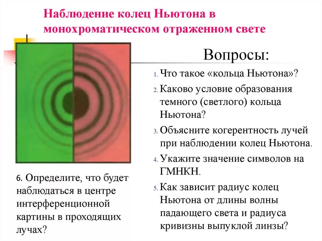 Наблюдении колец Ньютона в отраженном монохроматическом свете. Кольца Ньютона в отраженном. Наблюдение колец Ньютона в отраженном и проходящем свете. Кольца Ньютона в отражённом свете. Пятно ньютона