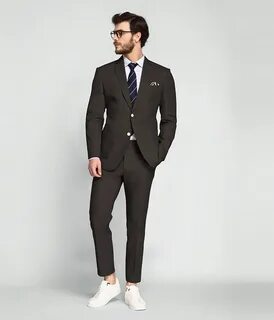 Brown cotton suit