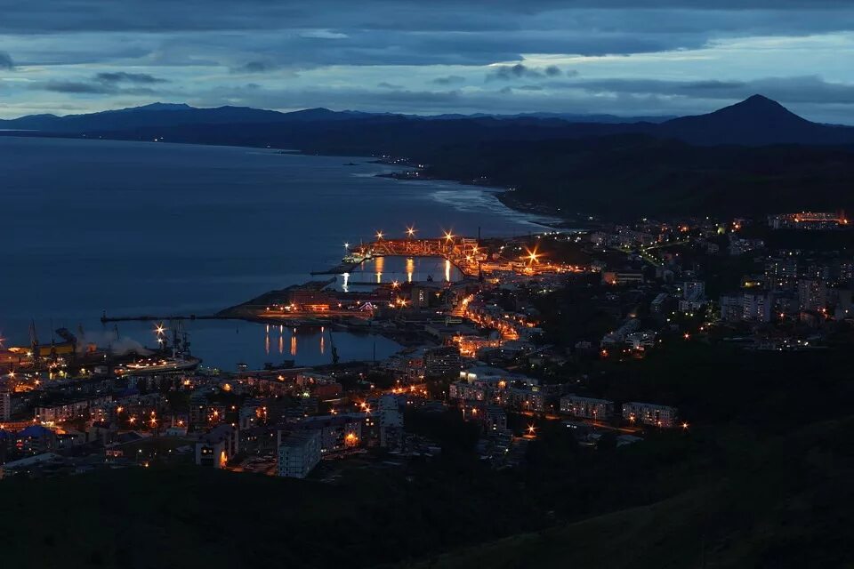 панорама города Холмск Холмский район Фотопланета