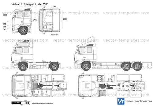 Габариты volvo fh. Высота кабины Вольво fh12. Volvo fh16 габариты. Sleeper Cab Volvo FH. Volvo fh2021 габариты.