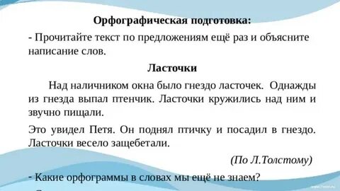 Разбор слова ласточка