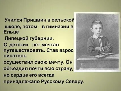 Чему учит пришвин