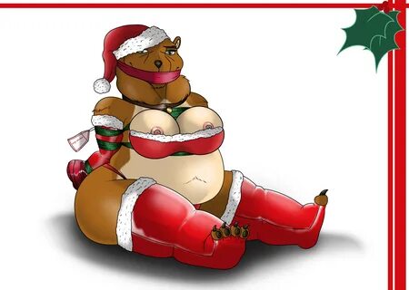 christmas, holidays, absurd res, hi res, anthro, big breasts, bondage, boun...
