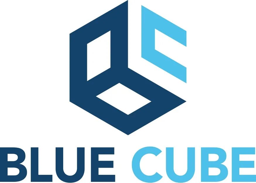 Blue cube. Cyan Cube. Cube голубой. It куб логотип белый.