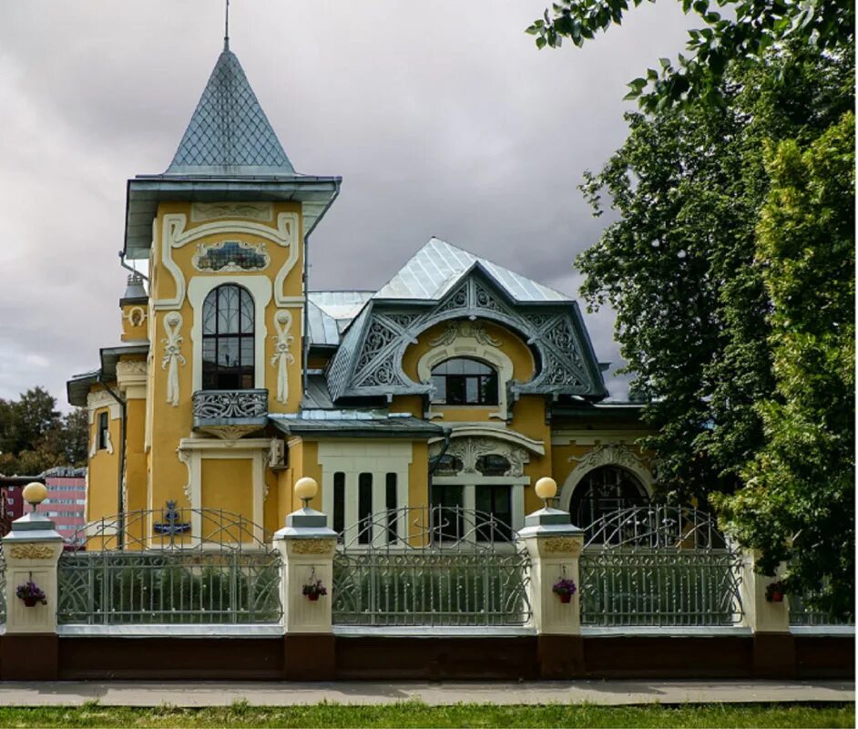 Российский модерн. Особняк динга в Сокольниках. Особняк и.л динга в Москве. Особняк динга, Архитектор а.м. Калмыков. Макаронная фабрика в Сокольниках особняк.