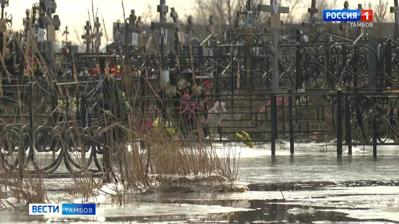 Уровень воды в тамбове сегодня. Полынковское кладбище Тамбов. Полынковское кладбище Тамбов затопило. Кладбище затопило. Затопило кладбище в Тамбове.