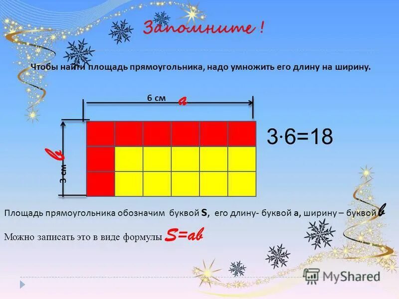 Чтобы найти ширину прямоугольника надо. Чтобы узнать площадь нужно длину умножить на ширину. длину умножить на ширину. площадь это длина умноженная на ширину. площадь прямоугольника длину умножить на ширину.