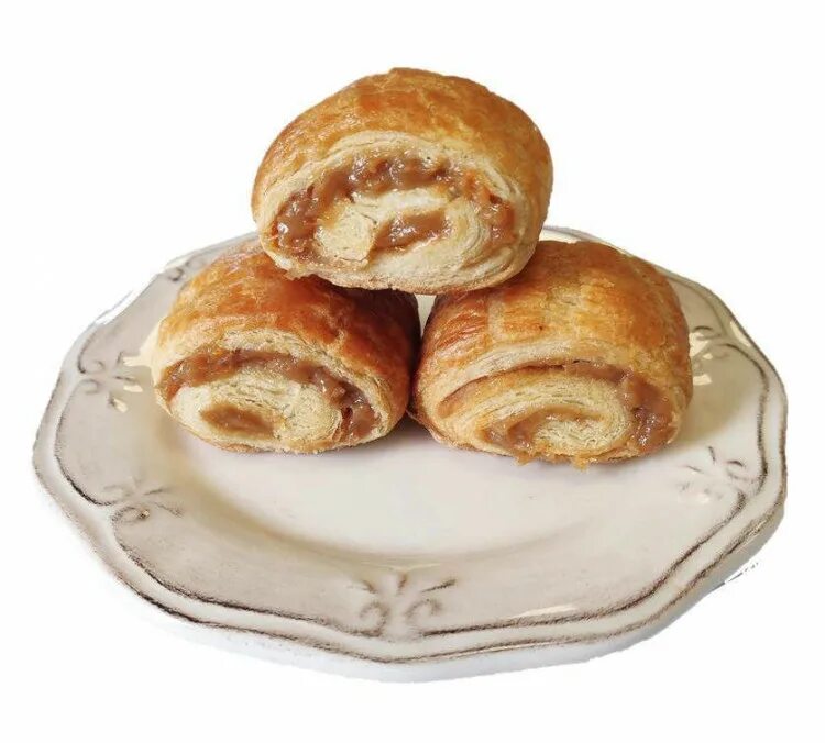 Слоеные булочки с вареной сгущенкой